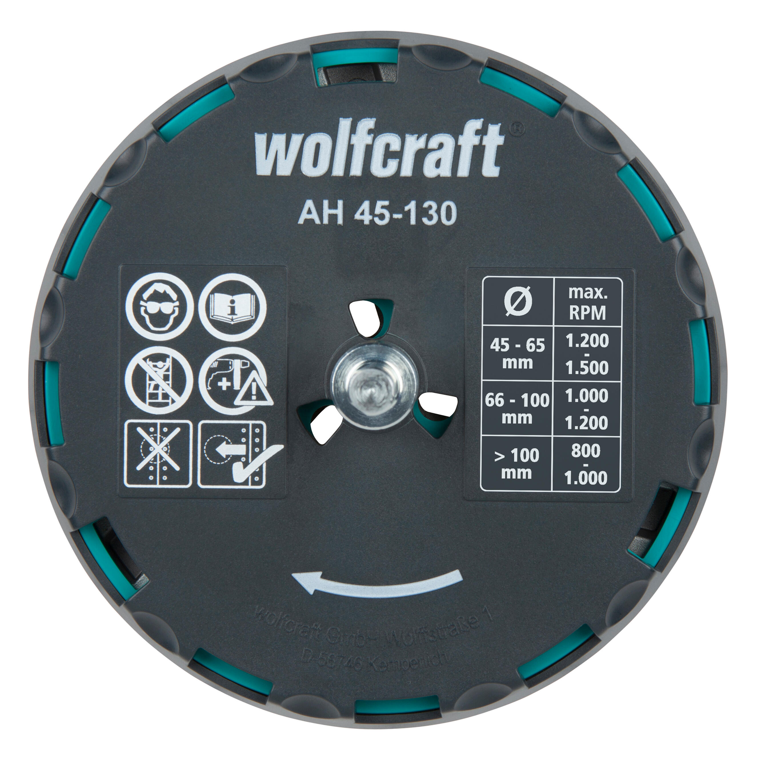 SIERRA CORONA AJUSTABLE Ø45-130MM WOLFCRAFT - 11