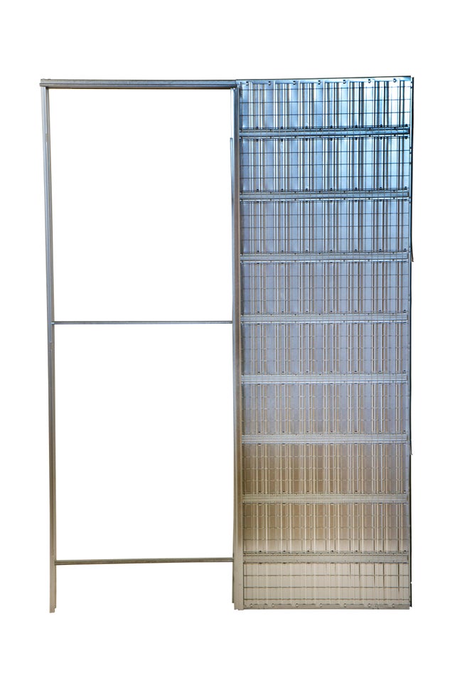 ESTRUTURA PORTA CORRER REBOCO 90 FOLHA 200x90