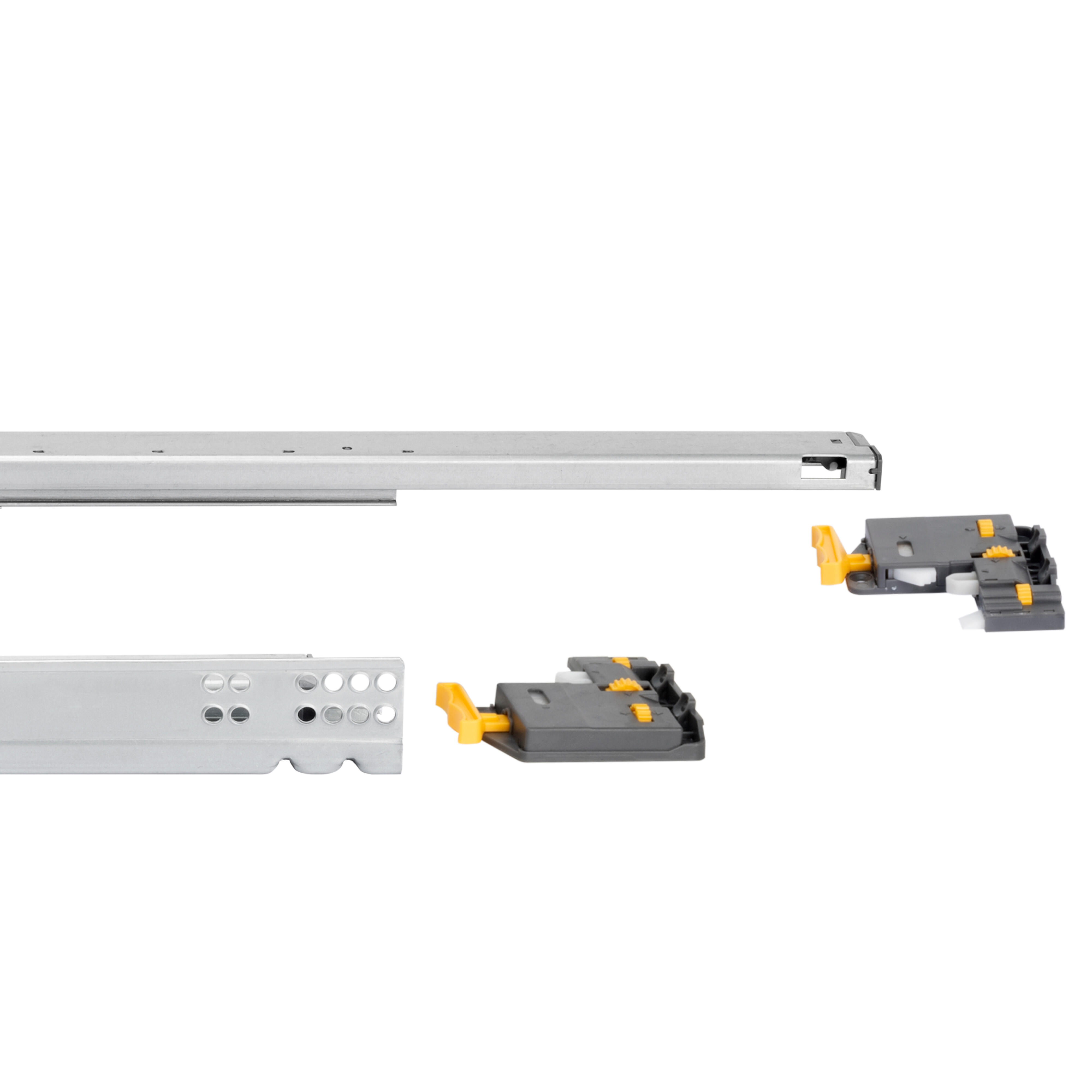 GUÍA PARA CAJÓN 34CM CON ENGANCHE GALVANIZADA FIJACION LATERAL - 2