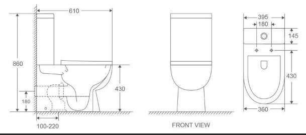 PACK SANITA SAÍDA DUAL TRITÓN BTW RIMLESS NEGARRA - 6