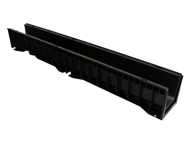CANALETA ULMA HYDRO 138X134MM 1M SIN ANCLAJE NEGRO