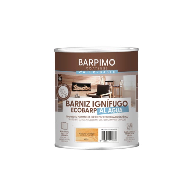 VERNIZ INTERIOR AQUOSO IGNÍFUGO BARPIMO 750ML INCOLOR