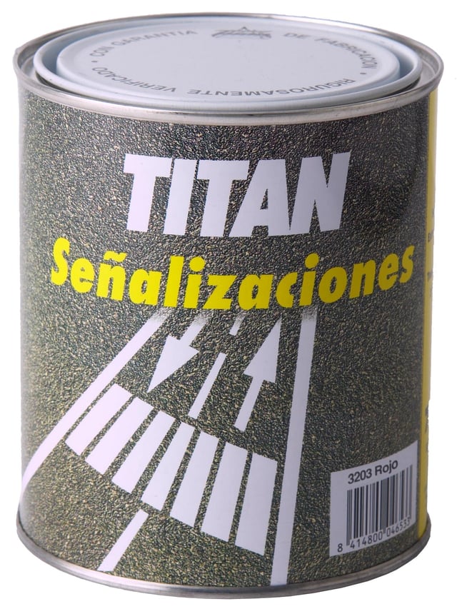 TINTA PARA SINALIZAÇÃO PAVIMENTOS BASE SOLVENTE SINALIZAÇÃO TITAN 0,75L AMARELO