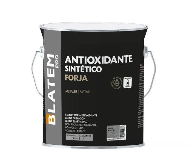 ESMALTE SINTÉTICO ANTIOXIDANTE FORJADO BLATEM 4L CINZA