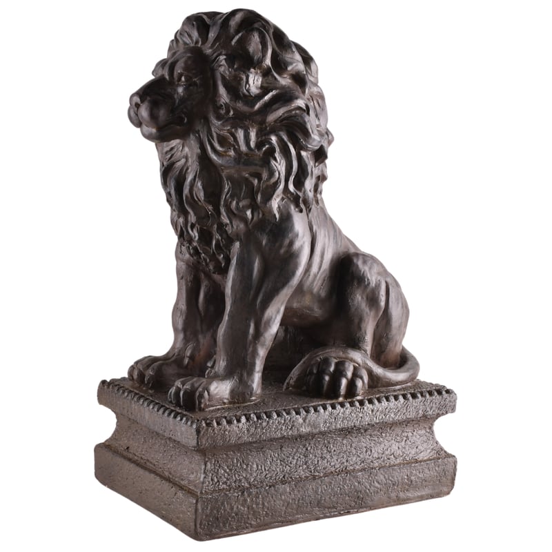 Dekoracja ogrodowa lew 45x32x71 cm brązowa Direct Home and Garden