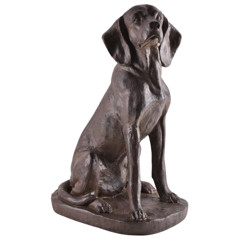 Dekoracja ogrodowa pies 28x39x60 cm brązowa Direct Home and Garden