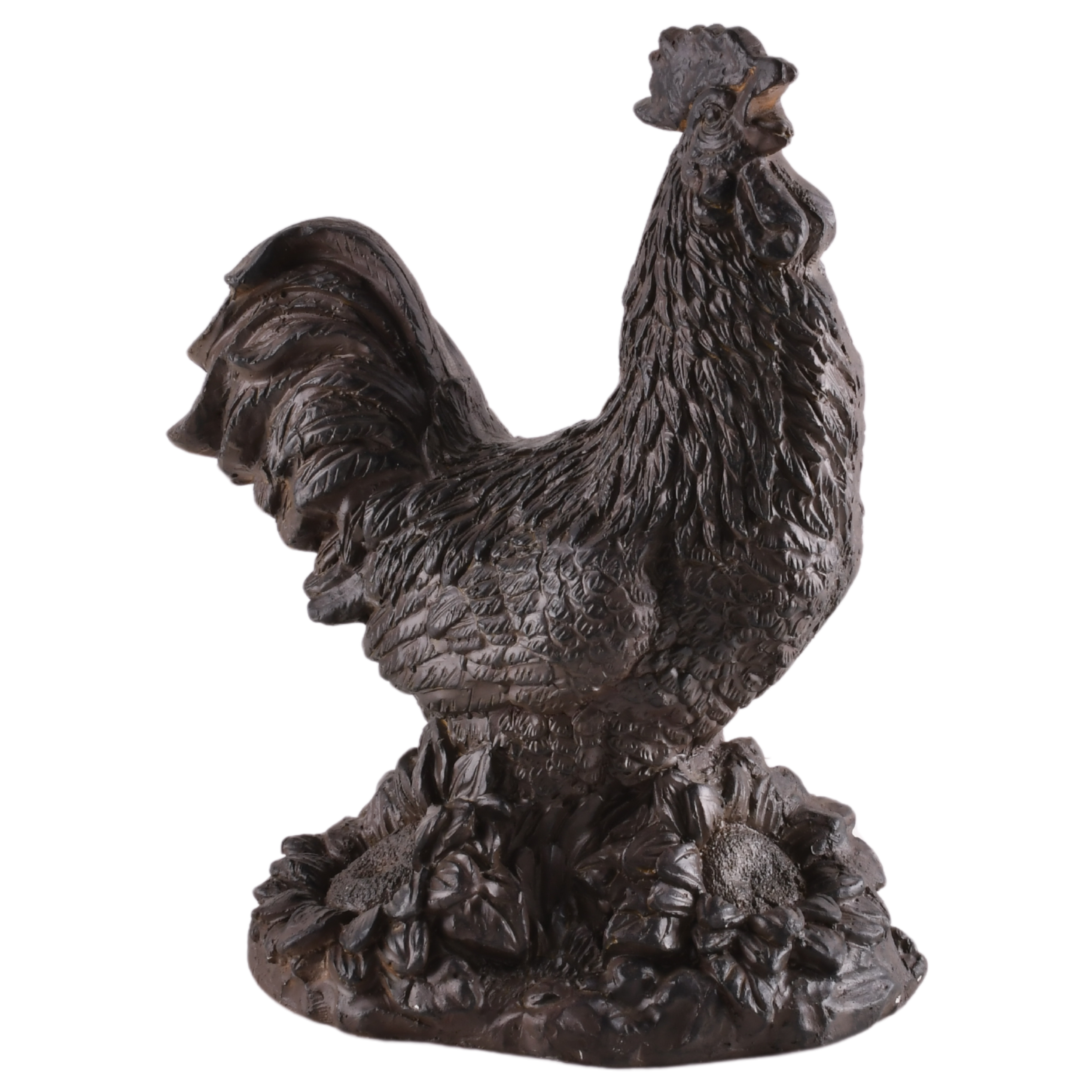 Dekoracja ogrodowa kogut 18x32x39 cm brązowa Direct Home and Garden