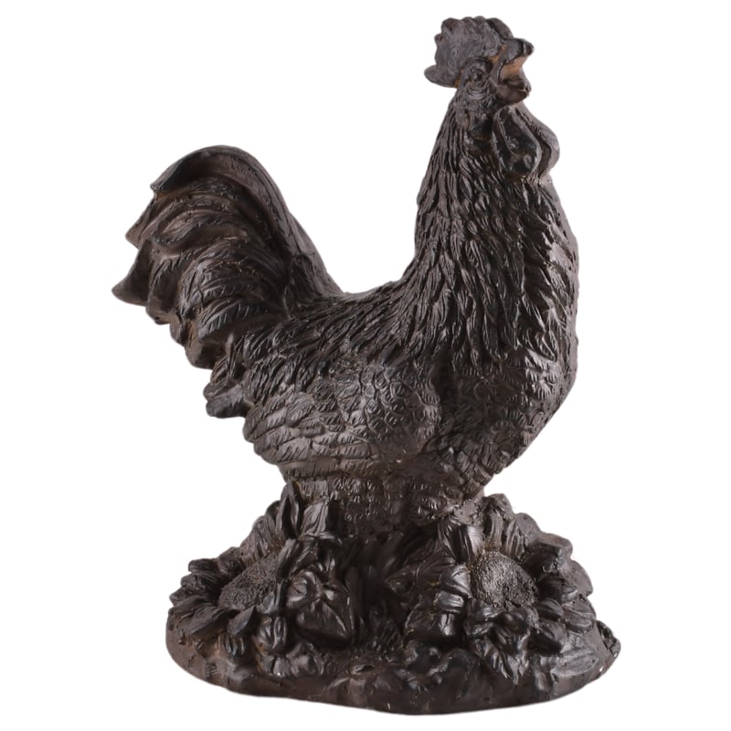 Dekoracja ogrodowa kogut 18x32x39 cm brązowa Direct Home and Garden
