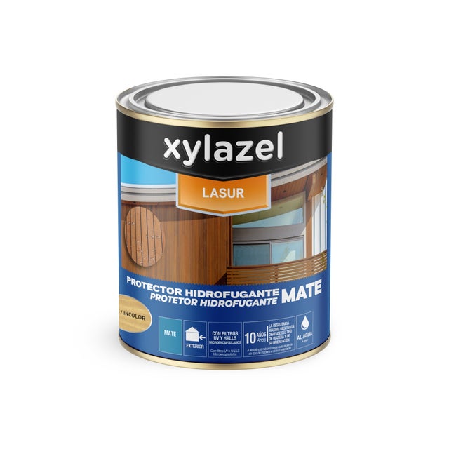 LASUR EXTERIOR AQUOSO MATE HIDRÓFUGO XYLAZEL 750ML INCOLOR