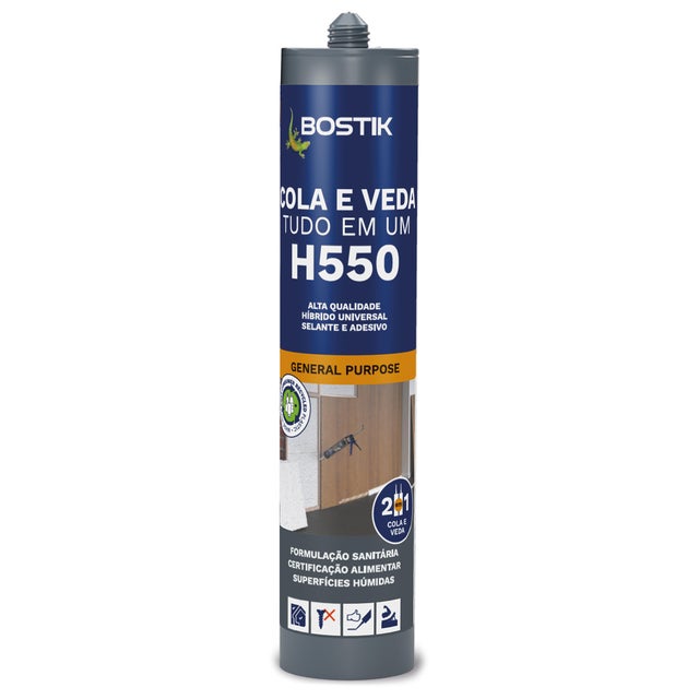 COLA E VEDA HÍBRIDO SEAL N BOND H550 BOSTIK 290ML CINZA