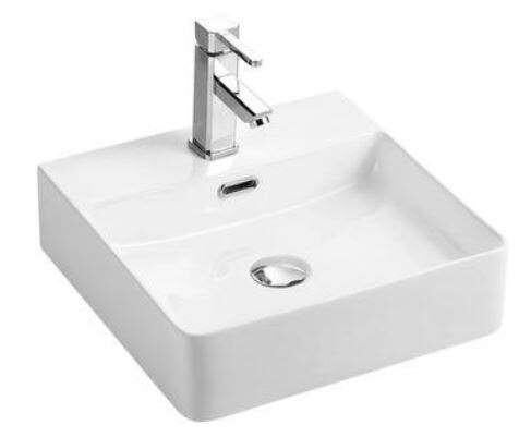 LAVATÓRIO POUSAR QUADRADO 42X42X12CM BRANCO - 5