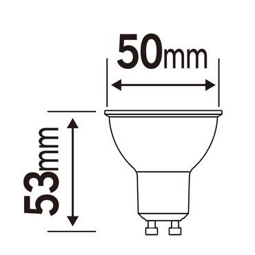 BOMBILLA DICROICA LED GU10 510LM 5.4W LUZ CALIDA - 2