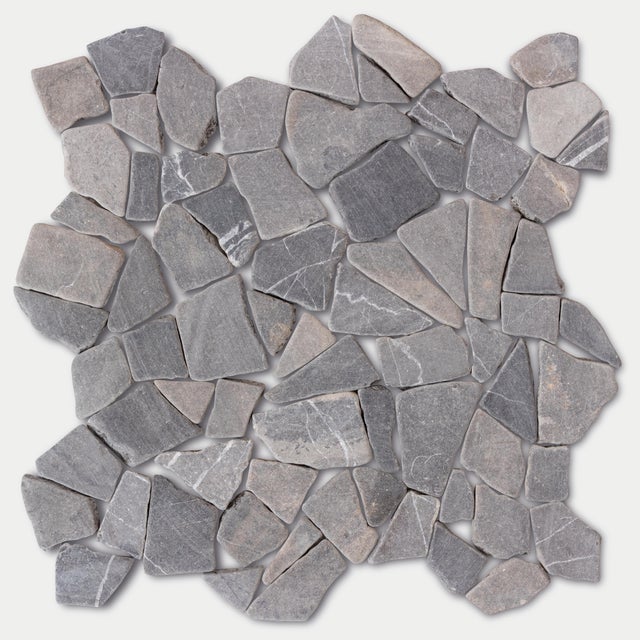 PASTILHA DECO GALET LISA PRETO 30X30CM