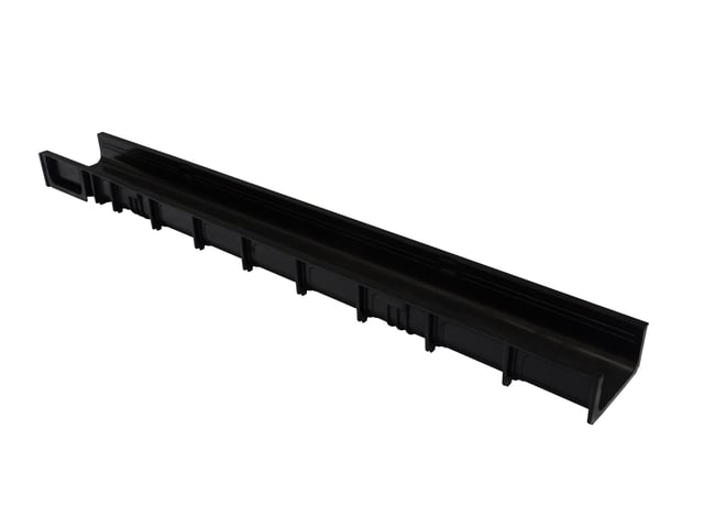 CANALETA ULMA130X65MM 1M SIN ANCLAJE NEGRO