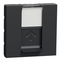 TOMA DATOS RJ45 ANCHO SERIE CAT5E NEW UNICA ANTRACITA - 1