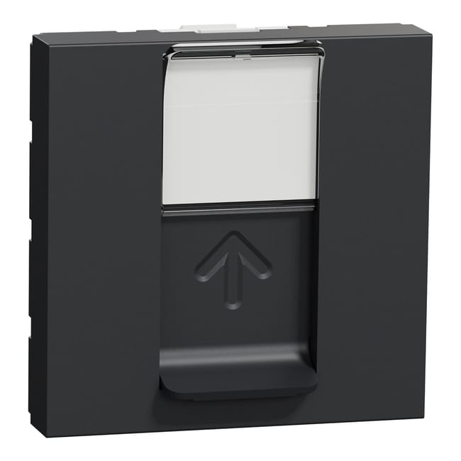 TOMA DATOS RJ45 ANCHO SERIE CAT5E NEW UNICA ANTRACITA - 1