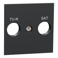 TAPA R-TV/SAT SERIE NEW UNICA ANTRACITA - 1