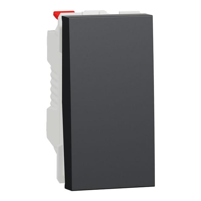 PULSADOR ESTRECHO SERIE NEW UNICA ANTRACITA - 1