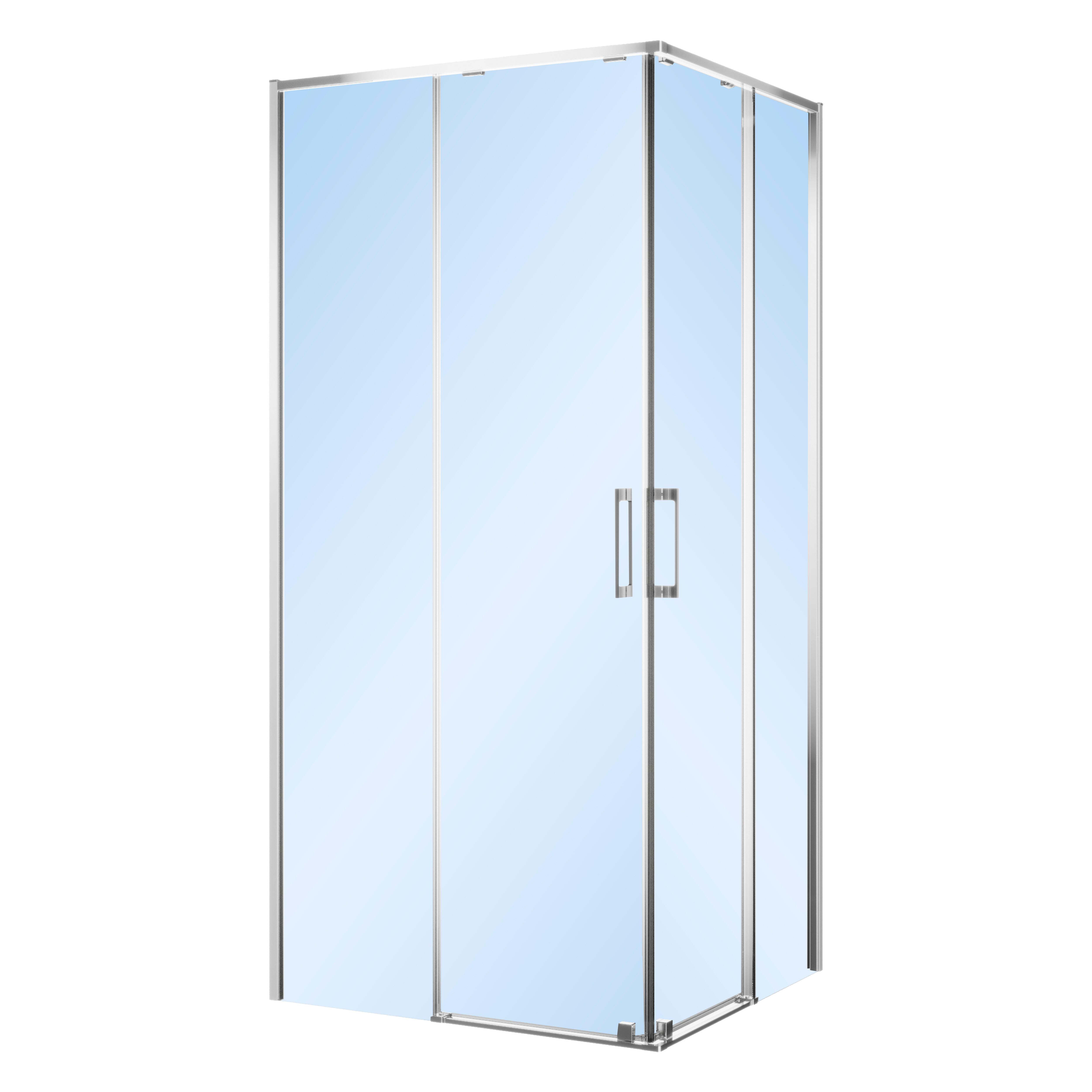 MAMPARA DE DUCHA CUADRADA TEKA INCA SLIM 90X90CM CROMO - 2