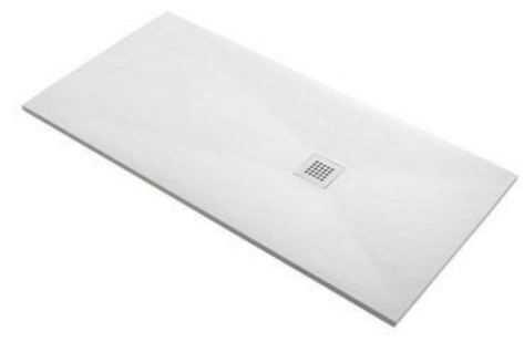 BASE DUCHE RESINA ANTIDERRAPANTE RETANGULAR 80X100CM BRANCO - 2