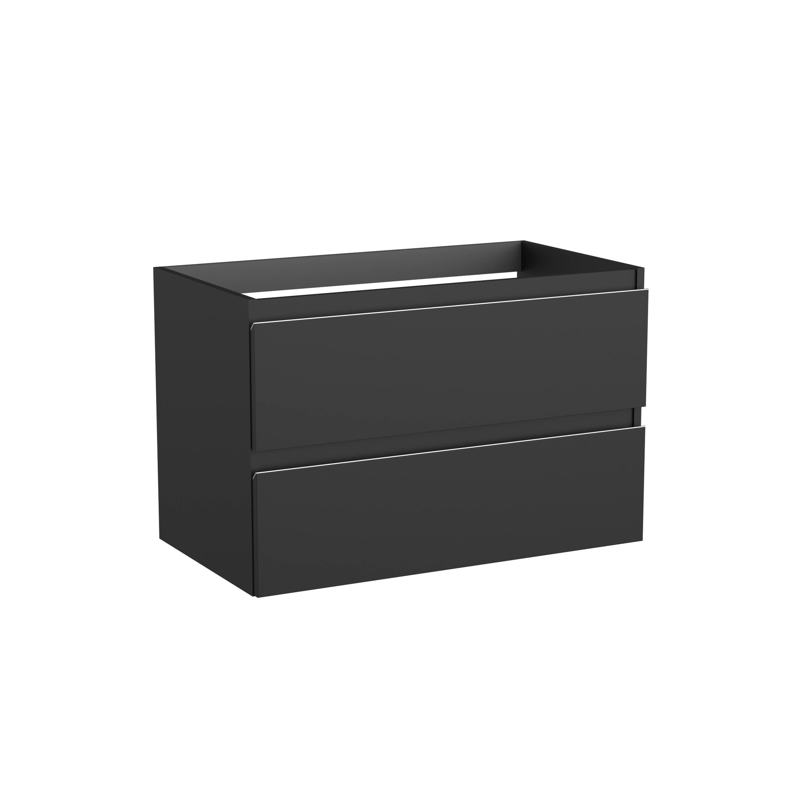 MUEBLE DE BAÑO ATLANTIS ANTRACITA 2 CAJONES 80X45CM - 3