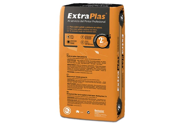 MASSA DE RENOVAÇÃO EM PÓ INTERIOR 2H CAPA GROSSA EXTRAPLAS LARANJA BEISSIER 15KG