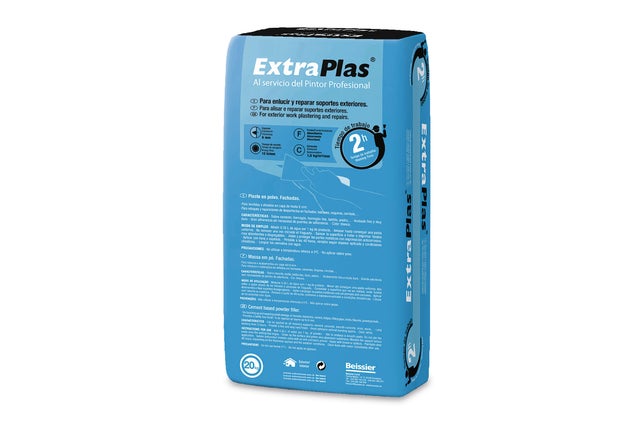 MASSA DE RENOVAÇÃO EM PÓ EXTERIOR 2H CAPA MÉDIA EXTRAPLAS AZUL BAIXENS 20KG