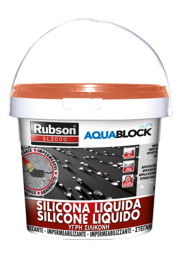 IMPERMEABILIZANTE SILICONE LÍQUIDO RUBSON SL3000 1KG TELHA