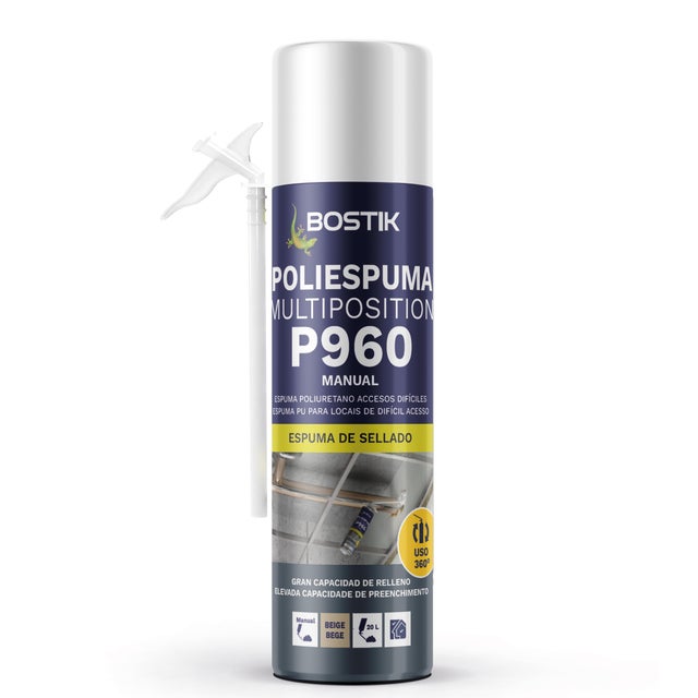 ESPUMA DE POLIURETANO MULTIPOSIÇÃO 360° BOSTIK 500ML MANUAL