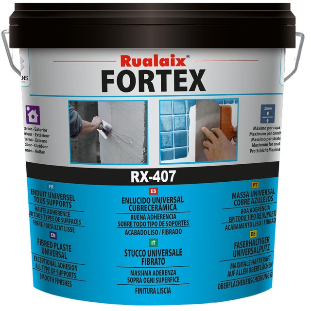 MASSA DE RENOVAÇÃO EM PASTA MULTIPERFÍCEIS FIBRADA INTERIOR EXTERIOR FORTEX BAIXENS 5KG
