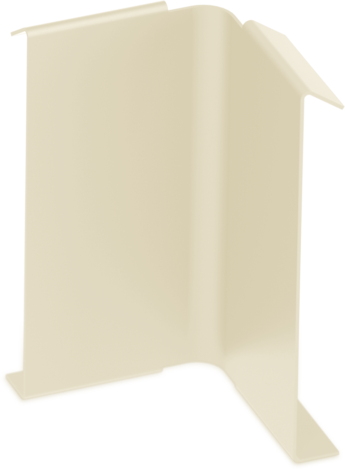 Jonction angle rentrant pour profil de finition aluminium, Beige RAL 1013, 70mm - 2