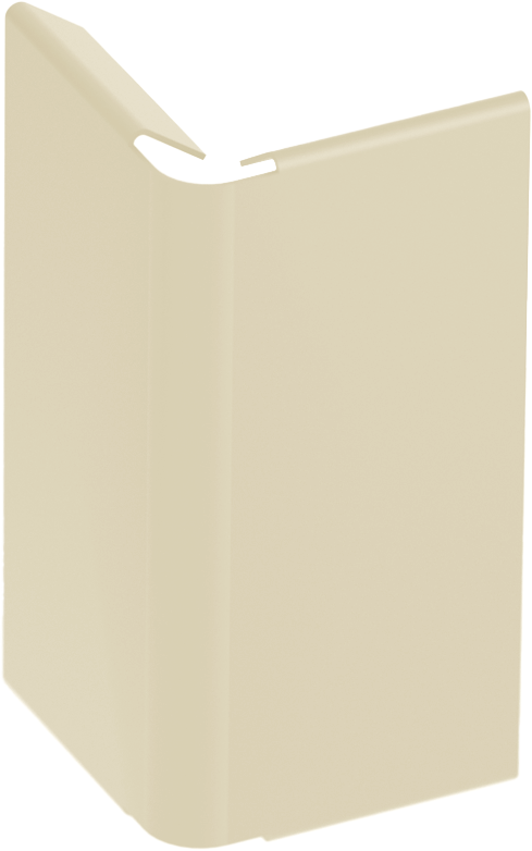 Jonction angle sortant pour profils de finition aluminium, Beige RAL 1013, 70mm - 2
