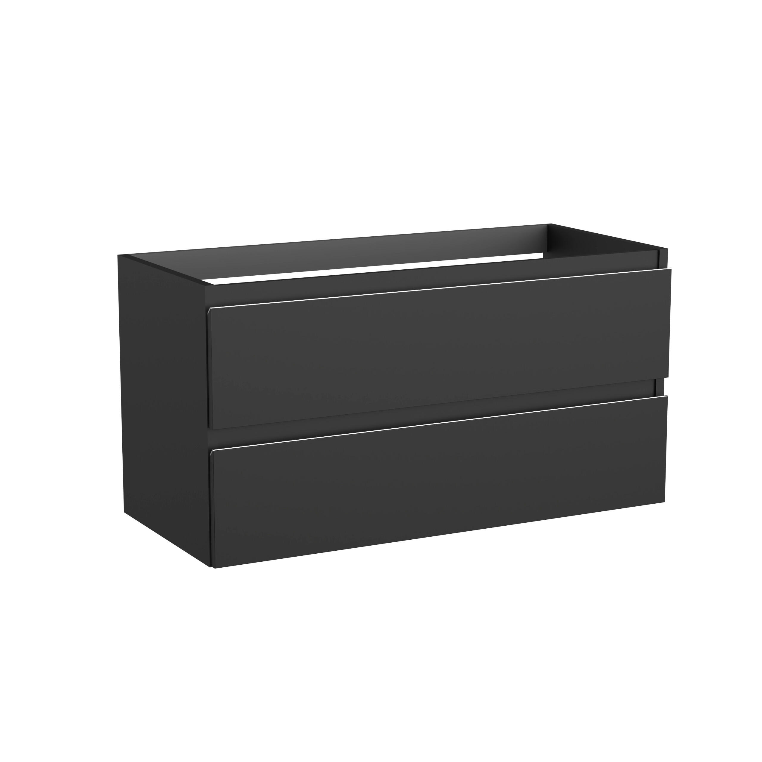 MUEBLE DE BAÑO ATLANTIS ANTRACITA 2 CAJONES 100X45CM - 3