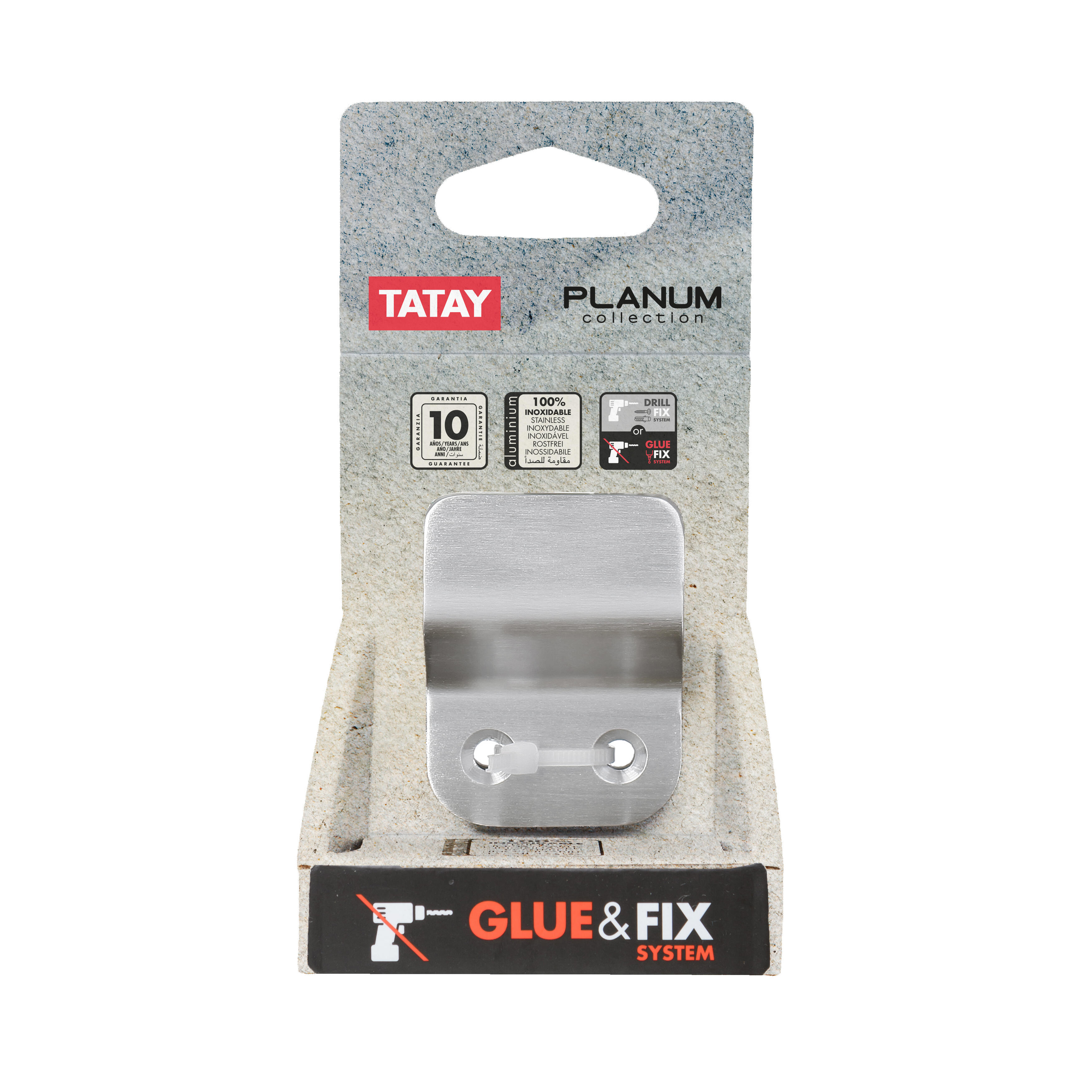 PERCHA SIMPLE PLANUM CROMADO - 2