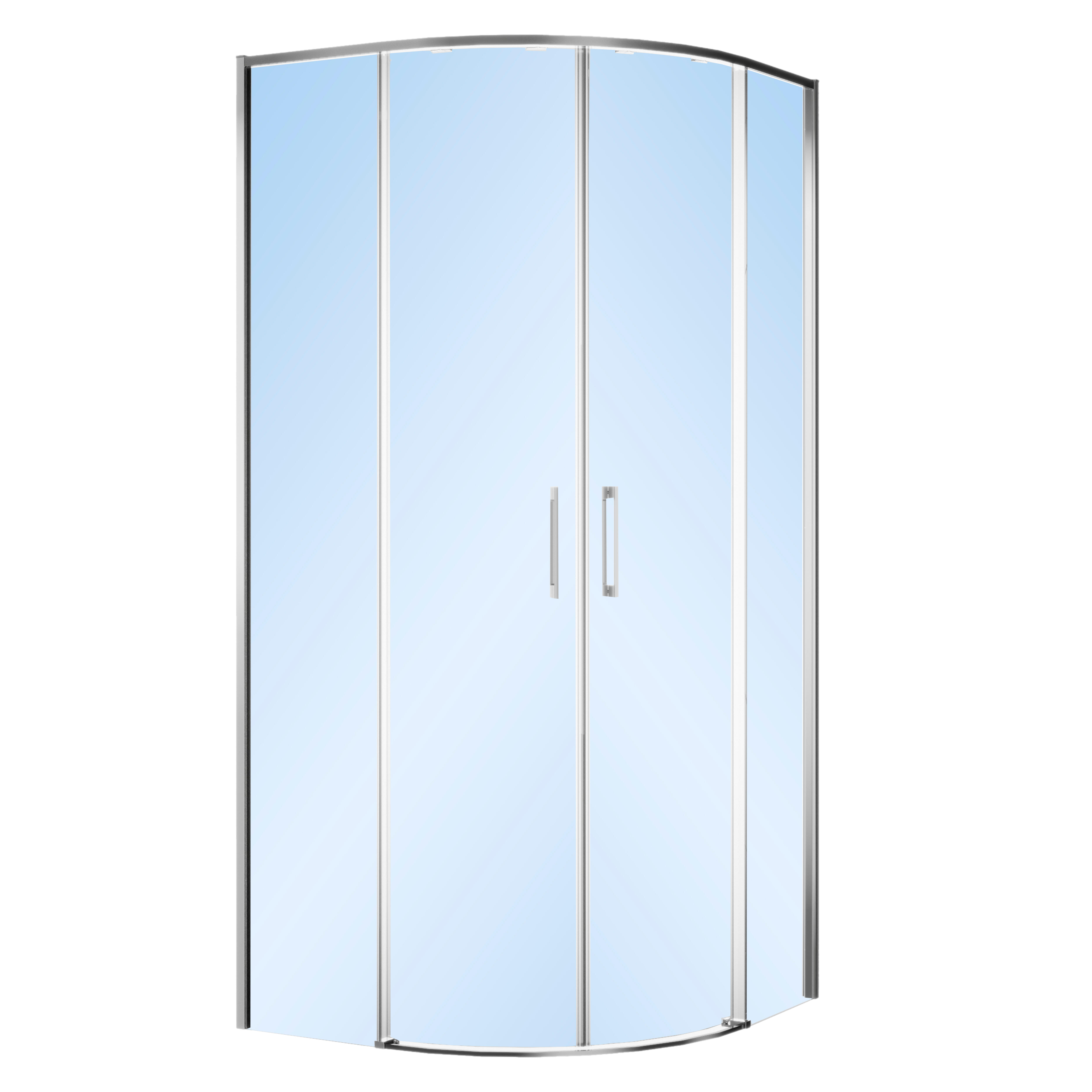 MAMPARA DE DUCHA CURVA TEKA INCA SLIM 80X80CM CROMO - 2