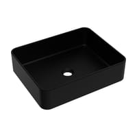 LAVABO SOBREPONER RECTANGULAR 47X36X11CM NEGRO MATE - 1