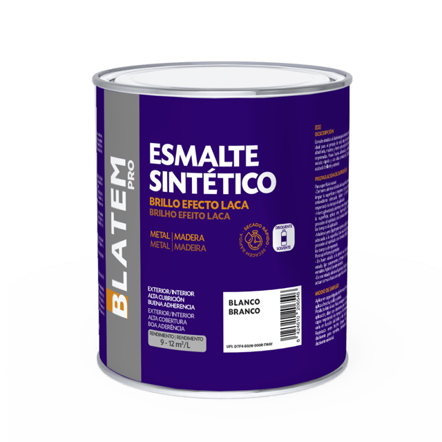 ESMALTE SINTÉTICO BRILHANTE BLATEM PRO 750ML BRANCO