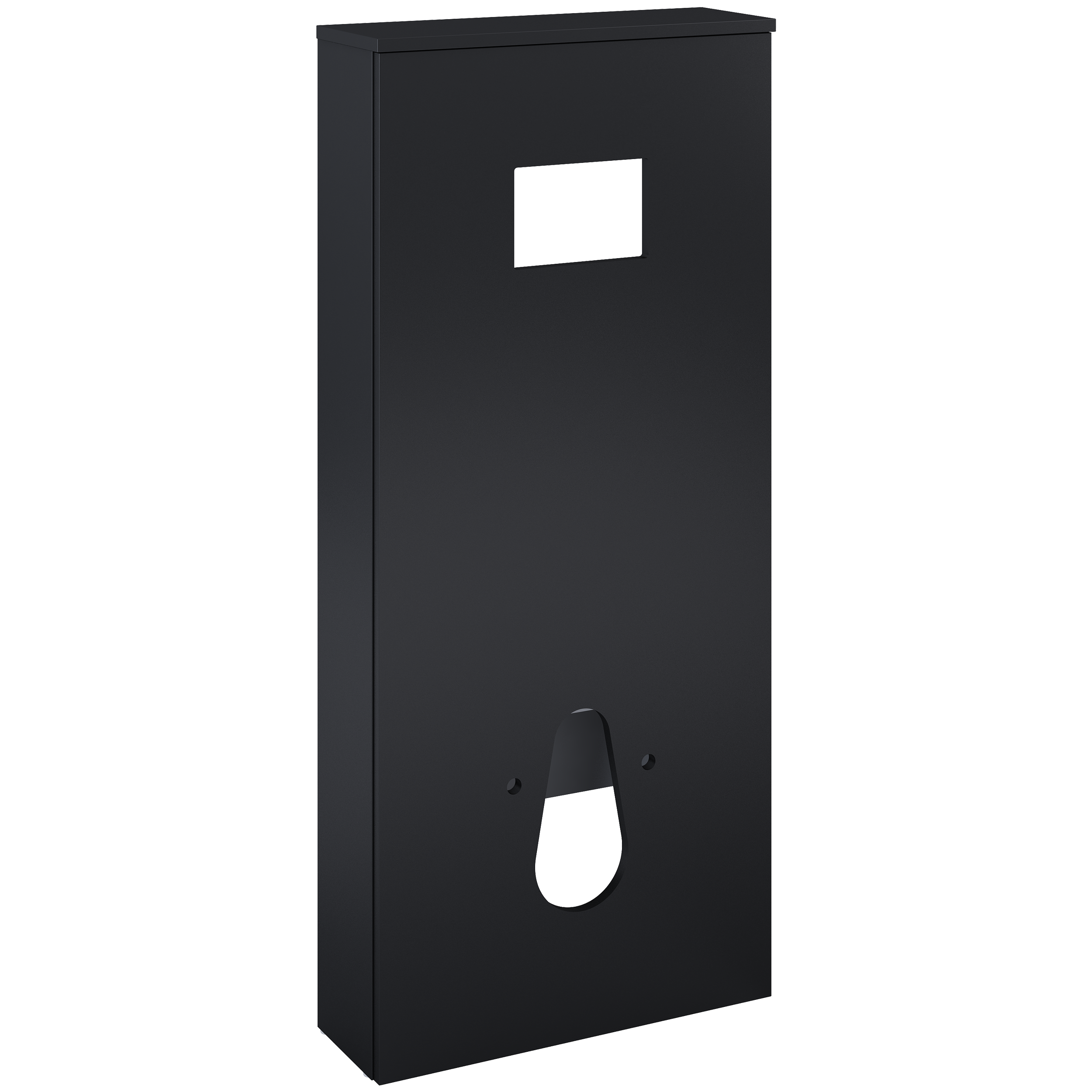 Zabudowa stelaża podtynkowego Ness 53.4x18.1x120.5 cm czarny mat Sensea