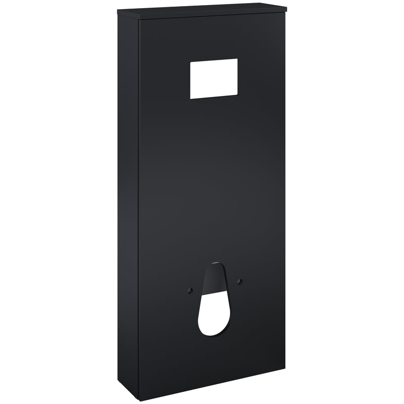 Zabudowa stelaża podtynkowego Ness 53.4x18.1x120.5 cm czarny mat Sensea