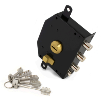 FECHADURA SOBREPOR COM TRANCAS 9072 CHAVE EXTENSÍVEL DIREITA - 3