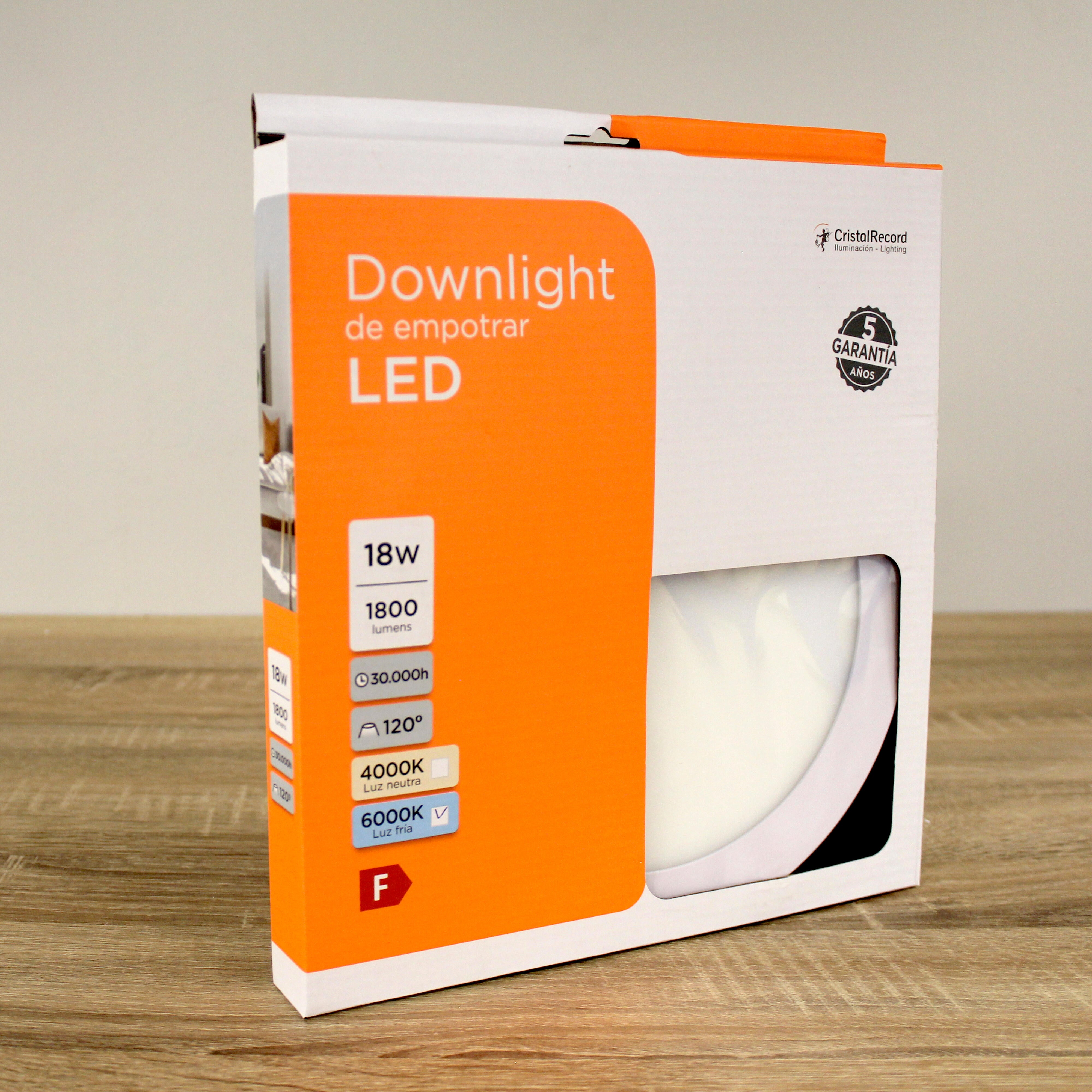 Foco incorporado com fonte de luz CRISTAL RECORD Módulo de LED 1800 lm - 8