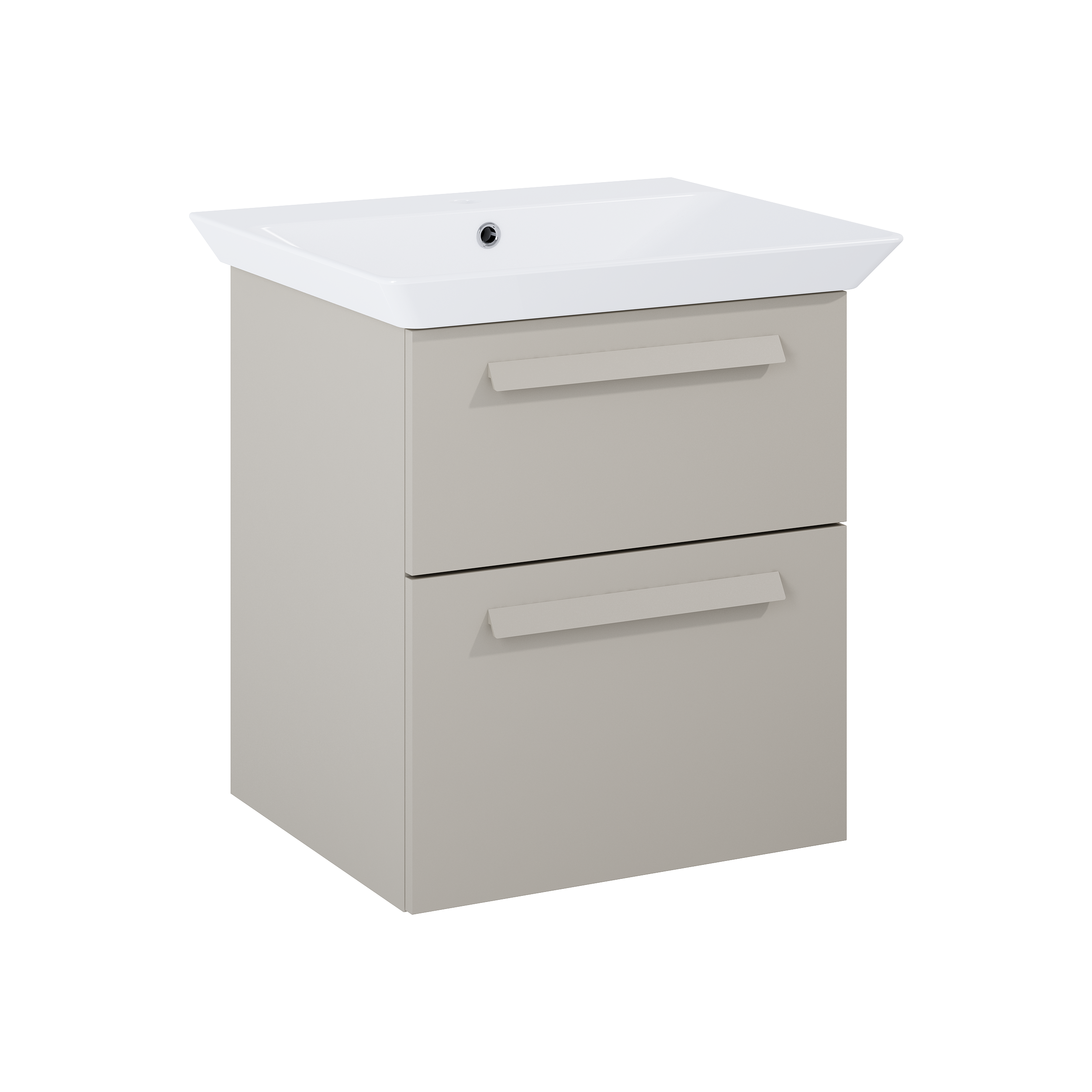 Szafka pod umywalkę wisząca Ness 51.6x46x59 cm beżowa Sensea