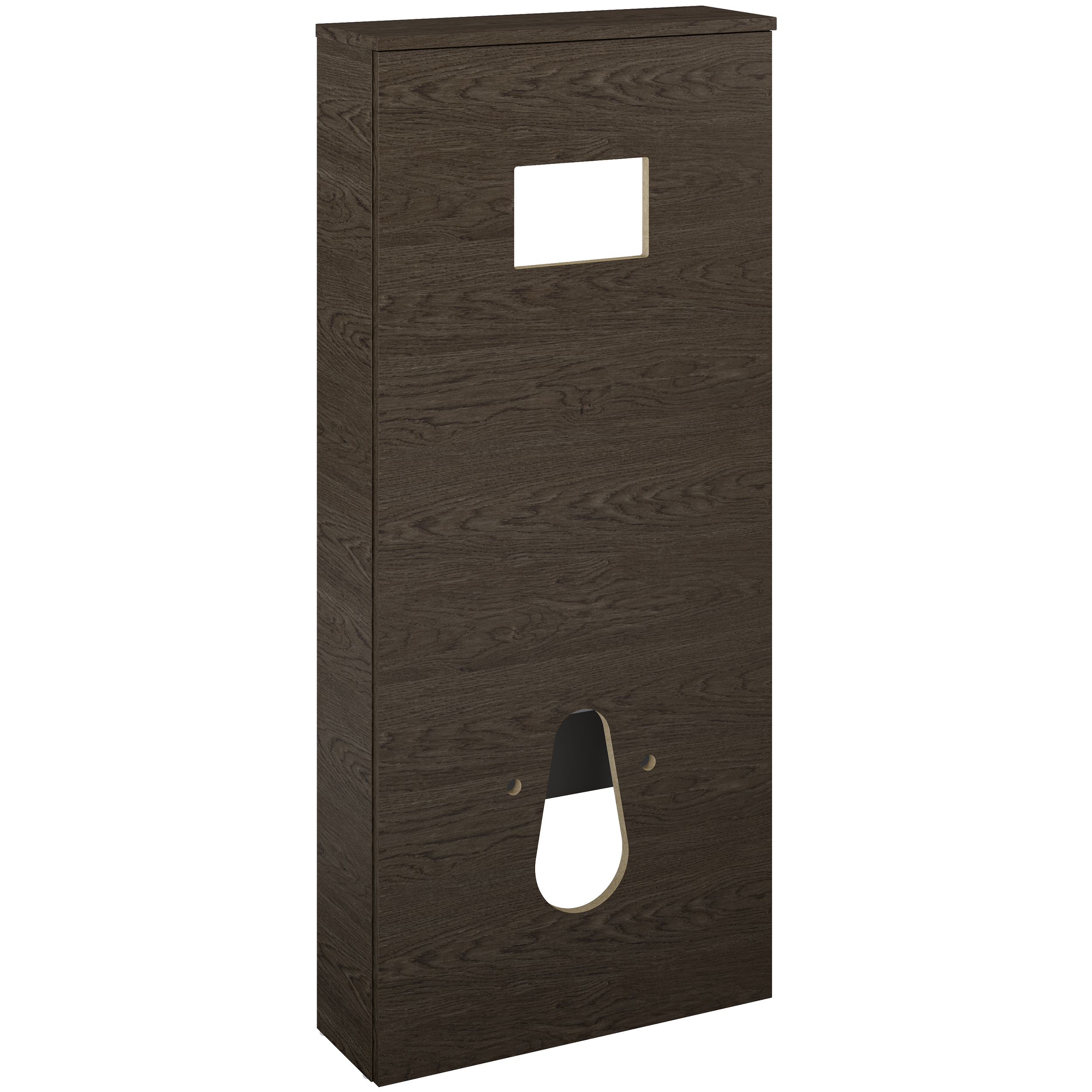 Zabudowa stelaża podtynkowego Ness 53.4x18.1x120.5 cm brązowy orzech Sensea