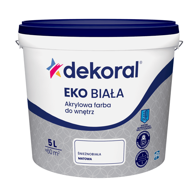 Farba Dekoral Śnieżnobiała 5 l