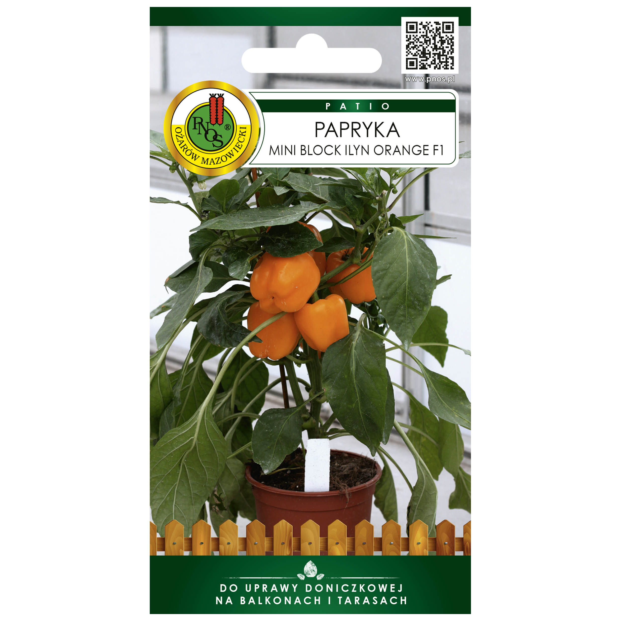 Papryka Mini Block Ilyn Orange nasiona 15szt. Pnos