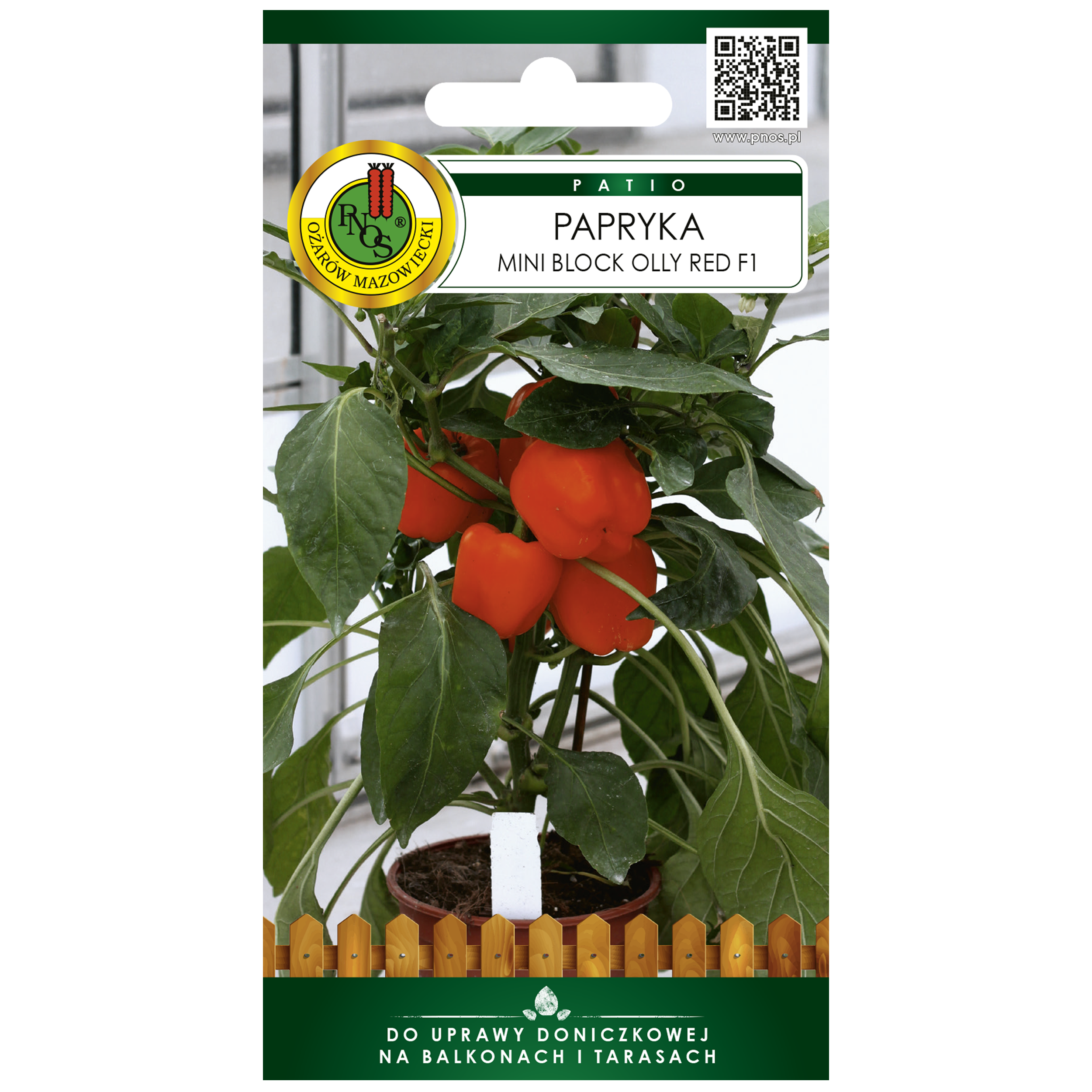 Papryka Mini Block Olly Red nasiona 15szt. Pnos