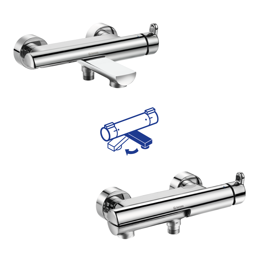 Grifo de bañera monomando SENSEA Easy cromo brillo  - 5