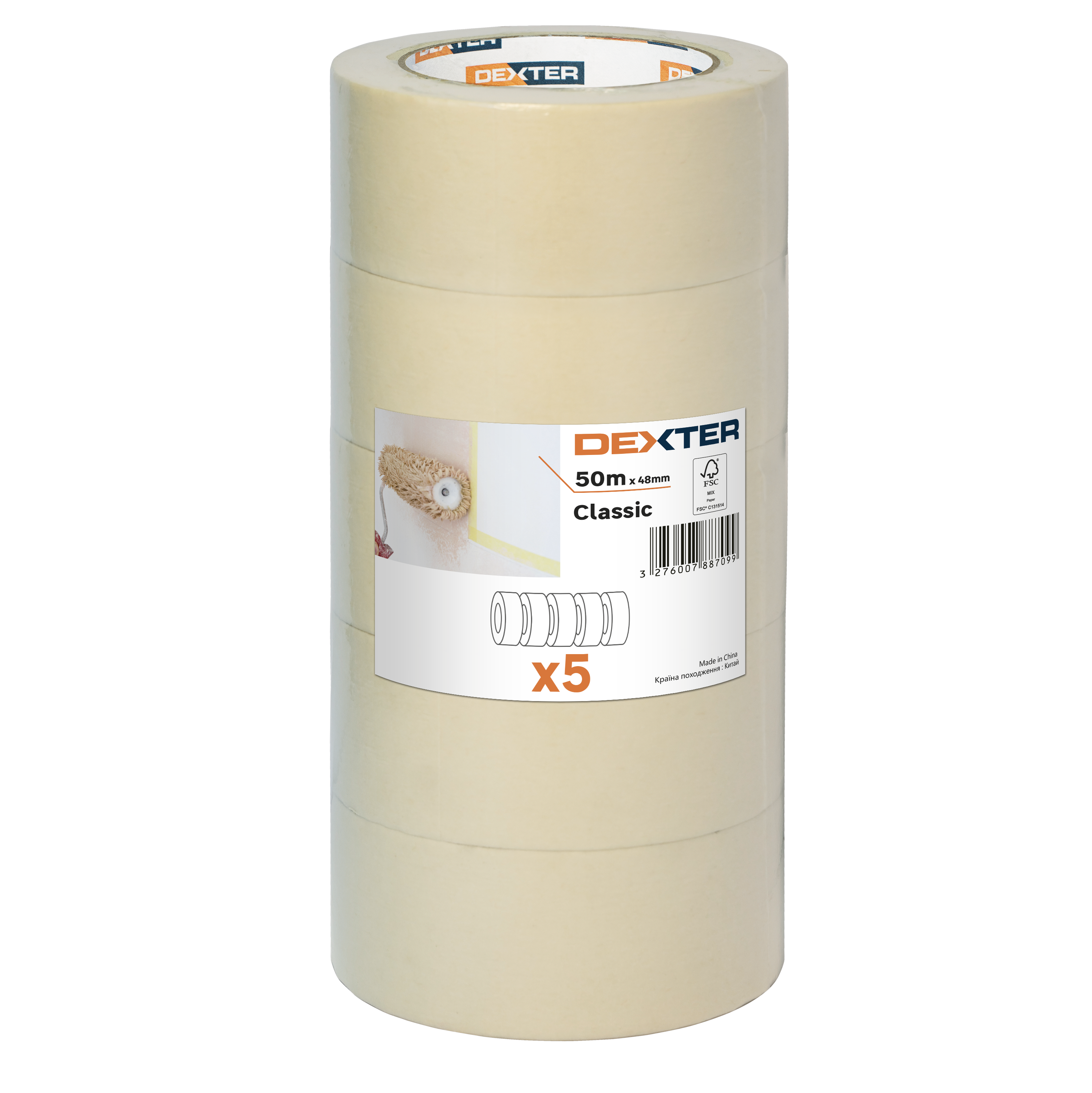 PACK DEXTER 5 FITAS PINTURA 50MX48MM - 3