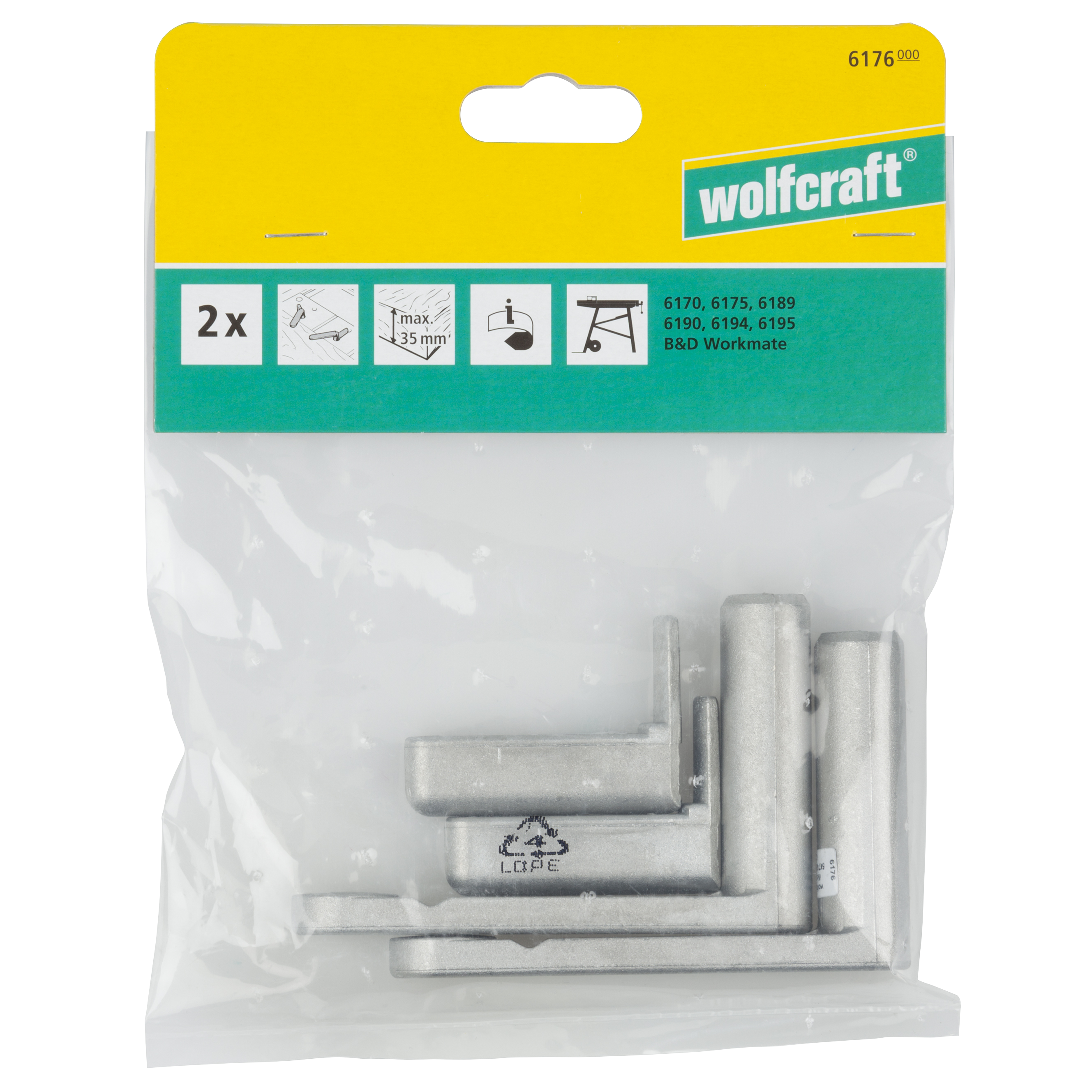 Lot De 2 Pinces De Serrage Rapide Pour établi 20 Mm - En Acier, Dimensions 140x60x50 Mm - Pour Travail Du Bois