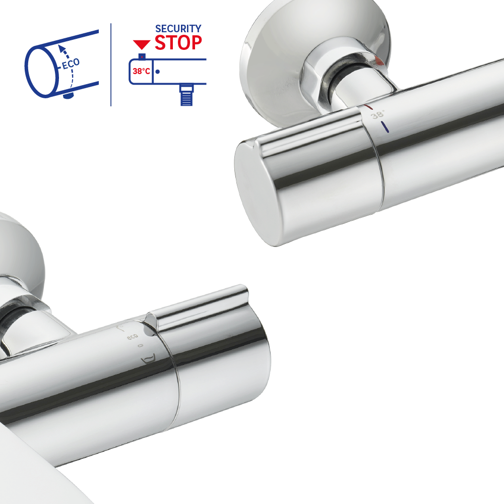 Mitigeur de bain mécanique chrome, Essential, SENSEA - 5